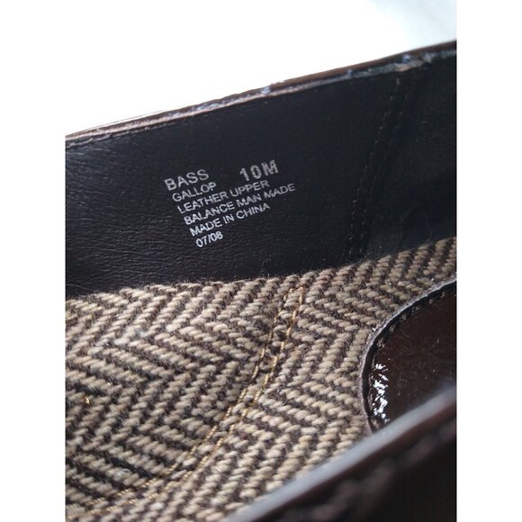 GH Bass Gallop Womens 10 M Cocoa Brown Patent Comfort Flats Elastic Band NEW - Picture 7 of 12